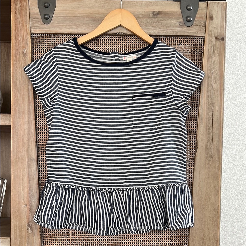 💖BUY 2 for $15💖 J Crew Crewcuts Striped Peplum Top